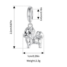 Load image into Gallery viewer, Adorable Silver Shih Tzu Dangle Charm for Bracelets-FIC2834-1