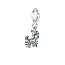 Load image into Gallery viewer, Adorable Yorkshire Terrier Silver Charm – Cute Bracelet DIY-Accessories-Accessories,Charm Beads,Dog Memorial Gifts,Dog Mom Gifts,Jewellery,Yorkshire Terrier-2