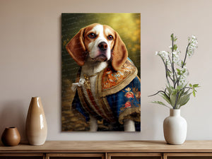 Aristocratic Beagle Portrait Wall Art Poster-Art-Beagle, Dog Art, Dog Dad Gifts, Dog Mom Gifts, Home Decor, Poster-8