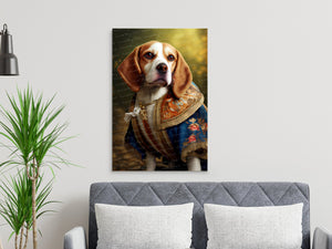 Aristocratic Beagle Portrait Wall Art Poster-Art-Beagle, Dog Art, Dog Dad Gifts, Dog Mom Gifts, Home Decor, Poster-7