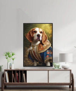 Aristocratic Beagle Portrait Wall Art Poster-Art-Beagle, Dog Art, Dog Dad Gifts, Dog Mom Gifts, Home Decor, Poster-2