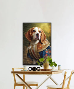Aristocratic Beagle Portrait Wall Art Poster-Art-Beagle, Dog Art, Dog Dad Gifts, Dog Mom Gifts, Home Decor, Poster-6