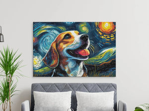 Magical Milky Way Beagle Wall Art Poster-Art-Beagle, Dog Art, Dog Dad Gifts, Dog Mom Gifts, Home Decor, Poster-3