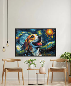 Magical Milky Way Beagle Wall Art Poster-Art-Beagle, Dog Art, Dog Dad Gifts, Dog Mom Gifts, Home Decor, Poster-6