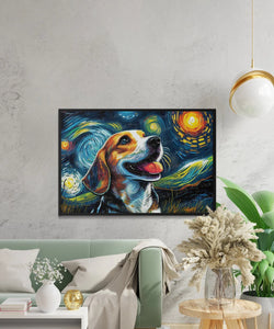 Magical Milky Way Beagle Wall Art Poster-Art-Beagle, Dog Art, Dog Dad Gifts, Dog Mom Gifts, Home Decor, Poster-7