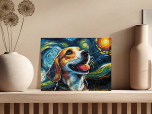 Magical Milky Way Beagle Wall Art Poster-Art-Beagle, Dog Art, Dog Dad Gifts, Dog Mom Gifts, Home Decor, Poster-1