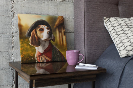 Beagle Poster - Elizabethan Fantasy Beagle Canvas Poster