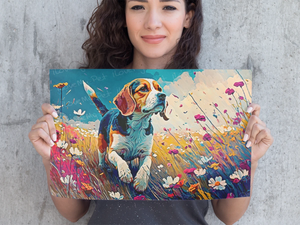 Enchanted Dreamscape Beagle Wall Art Poster-Art-Beagle, Dog Art, Home Decor, Poster-1