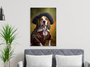 Renaissance Reverie Beagle Wall Art Poster-Art-Beagle, Dog Art, Dog Dad Gifts, Dog Mom Gifts, Home Decor, Poster-7