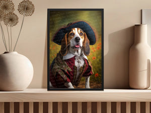 Renaissance Reverie Beagle Wall Art Poster-Art-Beagle, Dog Art, Dog Dad Gifts, Dog Mom Gifts, Home Decor, Poster-4