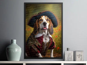 Renaissance Reverie Beagle Wall Art Poster-Art-Beagle, Dog Art, Dog Dad Gifts, Dog Mom Gifts, Home Decor, Poster-6
