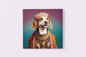 Royal Coronation Maharaja Beagle Wall Art Poster-Art-Beagle, Dog Art, Home Decor, Poster-3