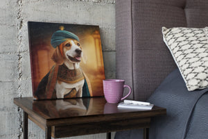 Whimsical Canine Maharaja Beagle Wall Art Poster-Art-Beagle, Dog Art, Home Decor, Poster-5