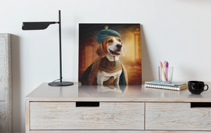 Whimsical Canine Maharaja Beagle Wall Art Poster-Art-Beagle, Dog Art, Home Decor, Poster-6