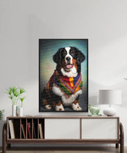Load image into Gallery viewer, Swiss Attire Bernese Mountain Dog Wall Art Poster-Art-Bernese Mountain Dog, Dog Art, Dog Dad Gifts, Dog Mom Gifts, Home Decor, Poster-3