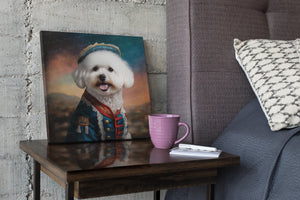 Aristocratic Cutie Bichon Frise Wall Art Poster-Art-Bichon Frise, Dog Art, Home Decor, Poster-5