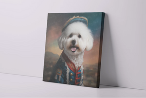 Aristocratic Cutie Bichon Frise Wall Art Poster-Art-Bichon Frise, Dog Art, Home Decor, Poster-4
