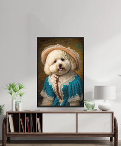 French Nobility Bichon Frise Wall Art Poster-Art-Bichon Frise, Dog Art, Dog Dad Gifts, Dog Mom Gifts, Home Decor, Poster-3