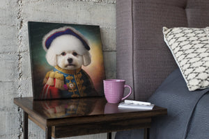 Napoleonic Splendor Bichon Frise Wall Art Poster-Art-Bichon Frise, Dog Art, Home Decor, Poster-1