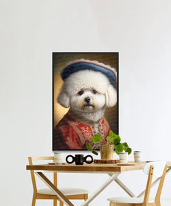Original Royalty Bichon Frise Wall Art Poster-Art-Bichon Frise, Dog Art, Dog Dad Gifts, Dog Mom Gifts, Home Decor, Poster-2