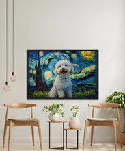 Load image into Gallery viewer, Starry Night Serenade Bichon Frise Wall Art Poster-Art-Bichon Frise, Dog Art, Dog Dad Gifts, Dog Mom Gifts, Home Decor, Poster-6