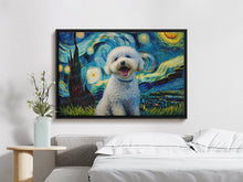 Load image into Gallery viewer, Starry Night Serenade Bichon Frise Wall Art Poster-Art-Bichon Frise, Dog Art, Dog Dad Gifts, Dog Mom Gifts, Home Decor, Poster-7