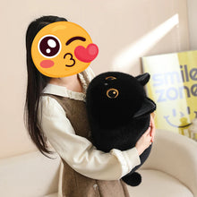Load image into Gallery viewer, Black Cat Pillow - Snuggly Large Black Cat