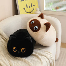 Load image into Gallery viewer, Siamese Cat Pillow - Snuggly Large Siamese Cat-Stuffed Animals-Cats,Home Decor,Pillows,Siamese Cat,Stuffed Animal-3