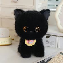 Load image into Gallery viewer, Black Cat Plush Toy - Baby Bib Black Cat-23cm bib black cat-1