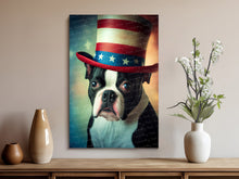 Load image into Gallery viewer, All American Boston Terrier Wall Art Poster-Art-Boston Terrier, Dog Art, Dog Dad Gifts, Dog Mom Gifts, Home Decor, Poster-8