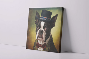 American Aristocrat Boston Terrier Wall Art Poster-Art-Boston Terrier, Dog Art, Home Decor, Poster-4