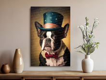 Load image into Gallery viewer, American Vintage Boston Terrier Wall Art Poster-Art-Boston Terrier, Dog Art, Dog Dad Gifts, Dog Mom Gifts, Home Decor, Poster-8