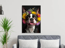 Load image into Gallery viewer, Blooming Bliss Boston Terrier Wall Art Poster-Art-Boston Terrier, Dog Art, Dog Dad Gifts, Dog Mom Gifts, Home Decor, Poster-7