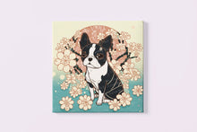 Load image into Gallery viewer, Cherry Blossom Charm Boston Terrier Wall Art Poster-Art-Boston Terrier, Dog Art, Dog Dad Gifts, Dog Mom Gifts, Home Decor, Poster-3