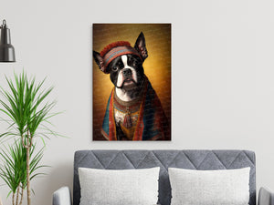Historical Couture Boston Terrier Wall Art Poster-Art-Boston Terrier, Dog Art, Dog Dad Gifts, Dog Mom Gifts, Home Decor, Poster-7