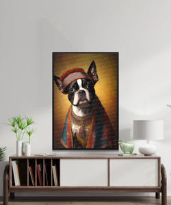 Historical Couture Boston Terrier Wall Art Poster-Art-Boston Terrier, Dog Art, Dog Dad Gifts, Dog Mom Gifts, Home Decor, Poster-3