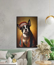 Load image into Gallery viewer, Historical Couture Boston Terrier Wall Art Poster-Art-Boston Terrier, Dog Art, Dog Dad Gifts, Dog Mom Gifts, Home Decor, Poster-5