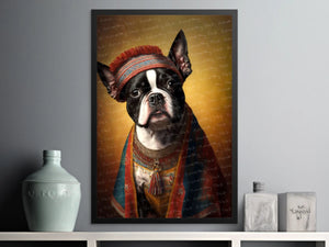 Historical Couture Boston Terrier Wall Art Poster-Art-Boston Terrier, Dog Art, Dog Dad Gifts, Dog Mom Gifts, Home Decor, Poster-6