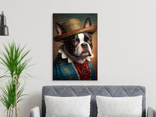 Load image into Gallery viewer, New World Boston Terrier Wall Art Poster-Art-Boston Terrier, Dog Art, Dog Dad Gifts, Dog Mom Gifts, Home Decor, Poster-7