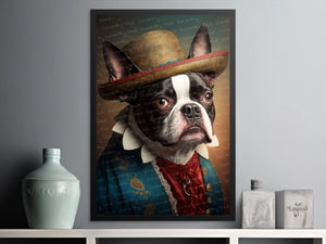 New World Boston Terrier Wall Art Poster-Art-Boston Terrier, Dog Art, Dog Dad Gifts, Dog Mom Gifts, Home Decor, Poster-6