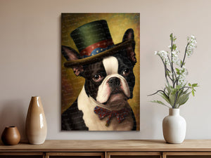 Patriotic Top Hat Boston Terrier Wall Art Poster-Art-Boston Terrier, Dog Art, Dog Dad Gifts, Dog Mom Gifts, Home Decor, Poster-8