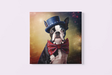 Load image into Gallery viewer, Star Spangled Boston Terrier Wall Art Poster-Art-Boston Terrier, Dog Art, Home Decor, Poster-3