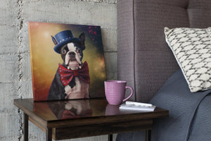 Star Spangled Boston Terrier Wall Art Poster-Art-Boston Terrier, Dog Art, Home Decor, Poster-5