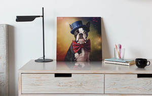 Star Spangled Boston Terrier Wall Art Poster-Art-Boston Terrier, Dog Art, Home Decor, Poster-6