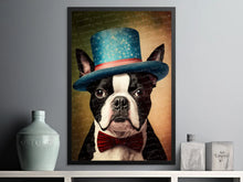 Load image into Gallery viewer, Stars and Stripes Boston Terrier Wall Art Poster-Art-Boston Terrier, Dog Art, Dog Dad Gifts, Dog Mom Gifts, Home Decor, Poster-6