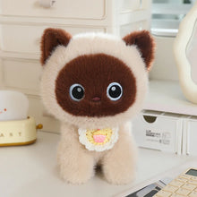Load image into Gallery viewer, Brown Cat Plush Toy - Baby Bib Brown Cat-5