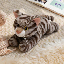 Load image into Gallery viewer, Brown Tabby Cat Stuffed Animal - Adorable Belly Flop Cat-Stuffed Animals-Cat Memorial Gifts,Cats,Stuffed Animal,Tabby Cat-15