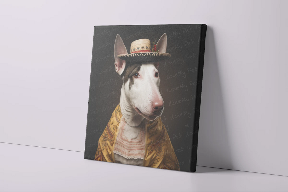 English Elegance Bull Terrier Wall Art Poster-Art-Bull Terrier, Dog Art, Home Decor, Poster-4