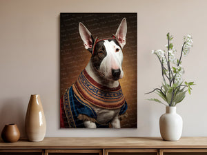 Regal Splendor Bull Terrier Wall Art Poster-Art-Bull Terrier, Dog Art, Dog Dad Gifts, Dog Mom Gifts, Home Decor, Poster-8