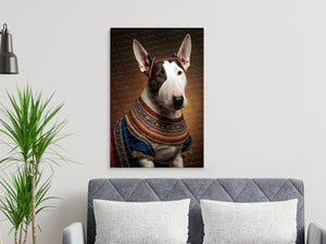 Regal Splendor Bull Terrier Wall Art Poster-Art-Bull Terrier, Dog Art, Dog Dad Gifts, Dog Mom Gifts, Home Decor, Poster-7